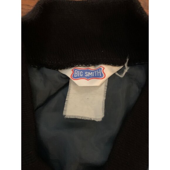 VTG Big Smith Mens Quilted Work Vest Navy Blue Size XL Outdoors Metrosexual - Picture 6 of 9